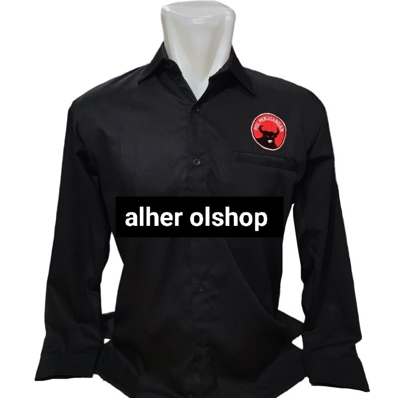 kemeja partai pdi hitam dan merah kemeja PDI kemeja partai PDI perjuangan Kemeja partai PDi baju par