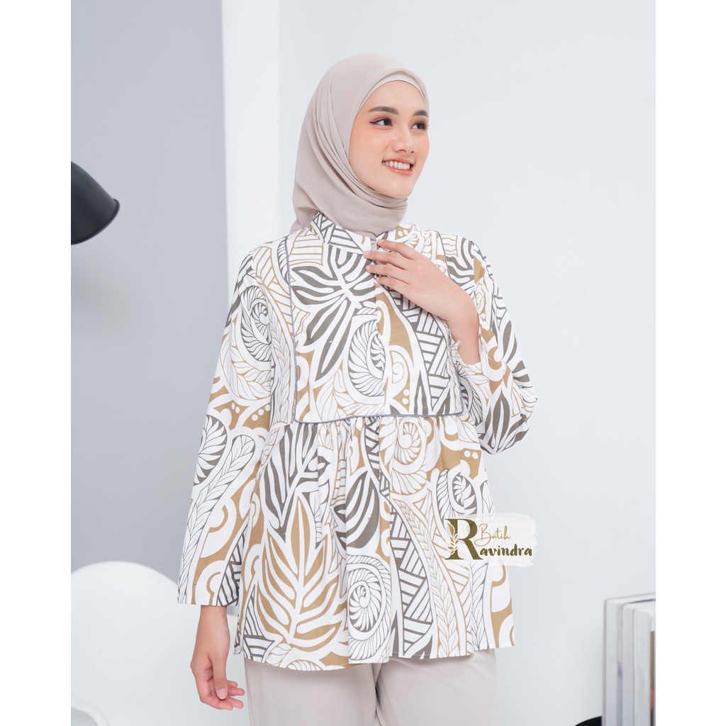 Blouse Batik Daun
