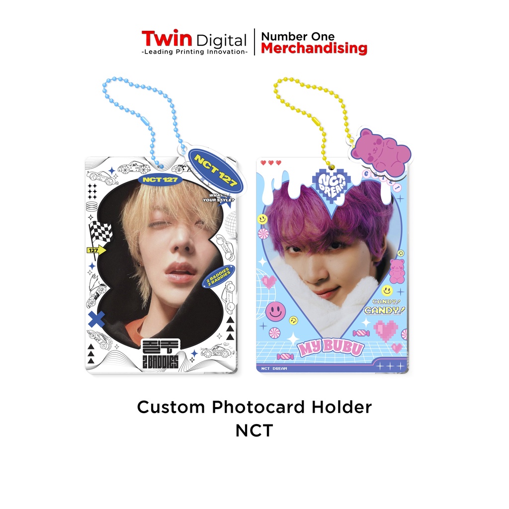 Twindigital Photocard Holder NCT Poca Frame Deco - Case PC NCTzen Idol Korea K-Pop Akrilik Print UV