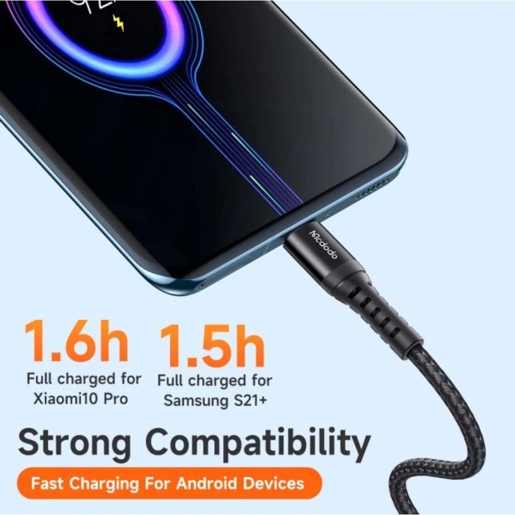 MCDODO CA-2271 Kabel USB Type-C Cable Charger Tipe c Fast Charging Nylon Original