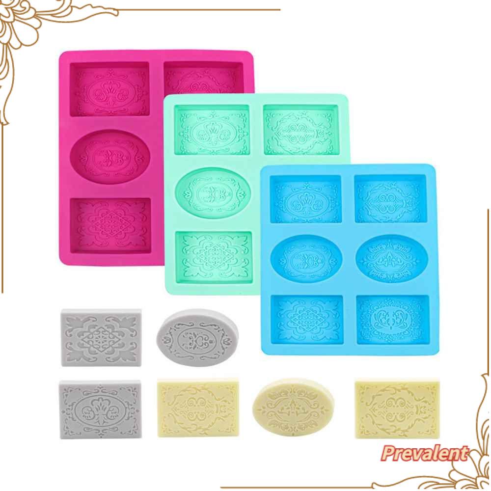 Preva Silicone Soap Mold Making Supplies 6rongga Perlengkapan Sabun Kerajinan Tangan DIY