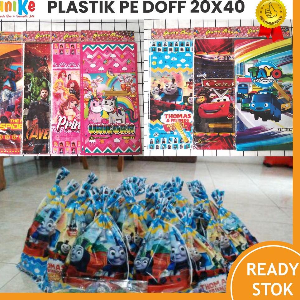 

⇢ Grosir Plastik Parcel PE MOTIF 10 pcs Bingkisan Kue snack Goodie Bag Ulang Tahun Anak PE Doff ゟ