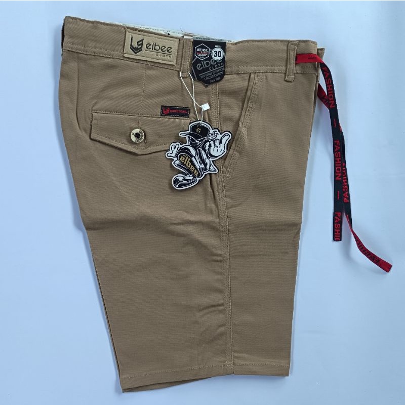 Celana Pendek Chinos Di atas Lutut/Celana Brodshort Bahan Melar Premium/Celana Pendek Chino Trendy Brodshort Terhits