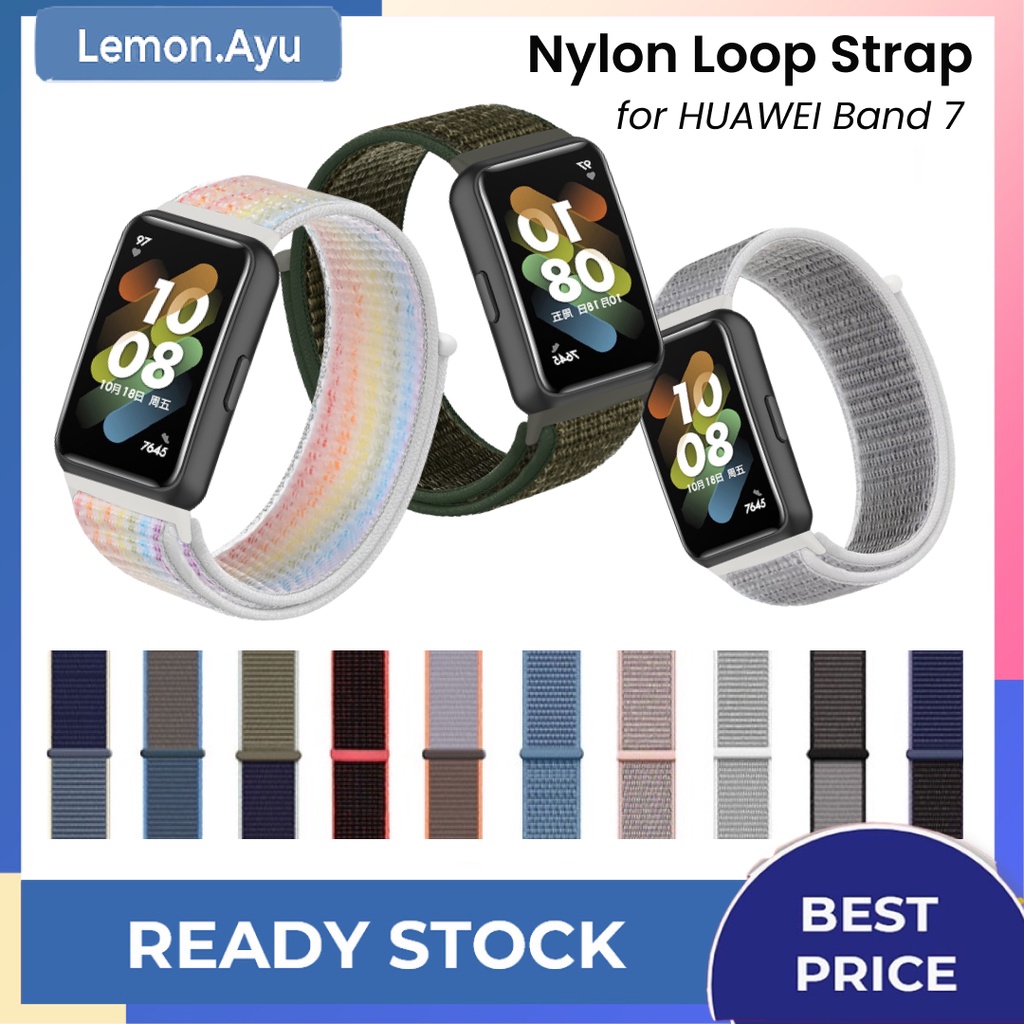 Replacement Strap Huawei Band 7 Nylon Loop Strap Sports Adjustable Bracelet