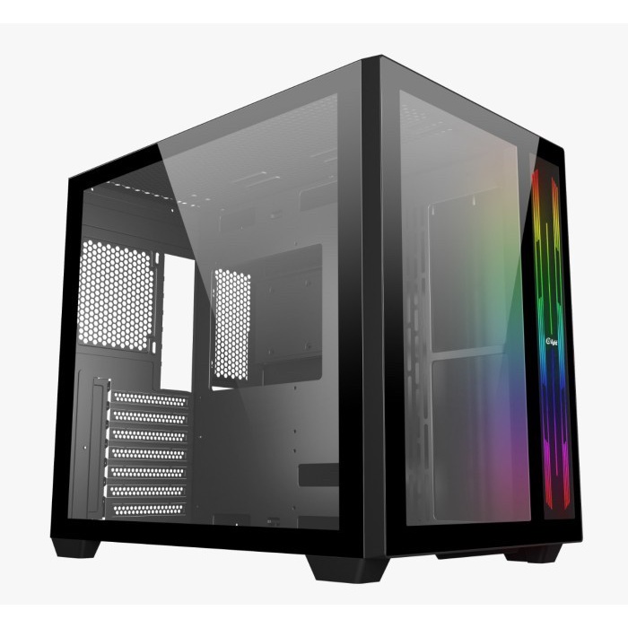 GAMING CASE ENLIGHT FPMAX Z4 (Black / White) | Casing PC Gaming - ATX