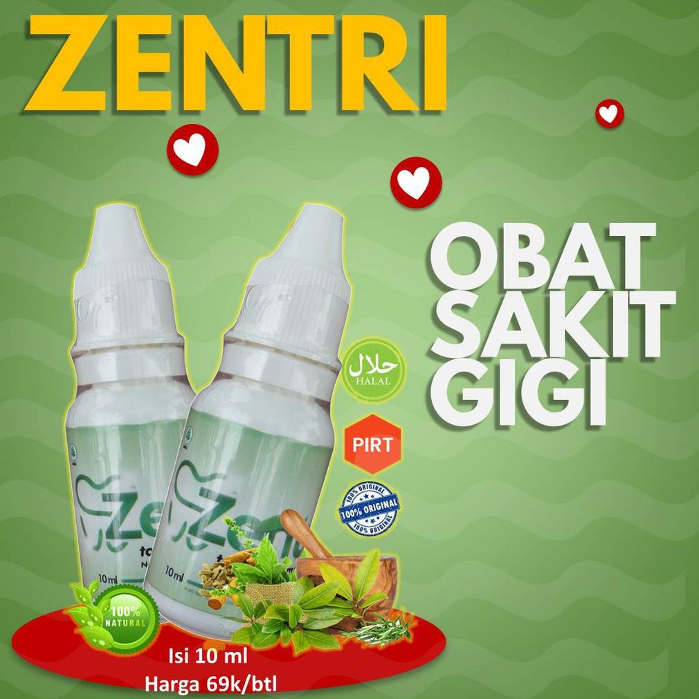 Zentri obat sakit gigi herbal | manjur | ampuh isi 10ml
