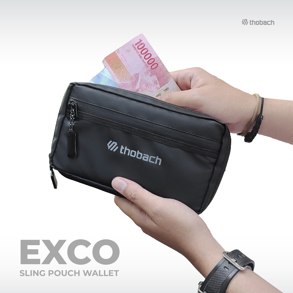 THOBACH - SLING POUCH SLING PHONE WATERPROOF EXCO TAS SELEMPAN DOMPET KARTU WALLET HAND BAG CLUTCH