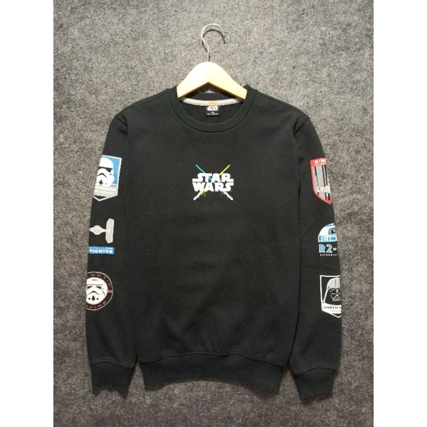 crewneck star wars second hitam