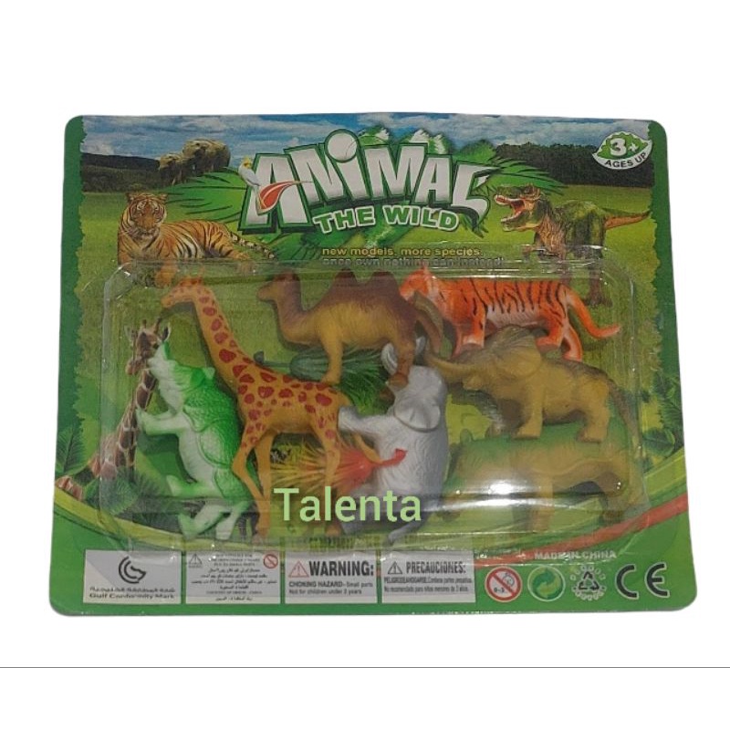 Mainan Edukasi Anak Animal Plastik Set 7 Pcs