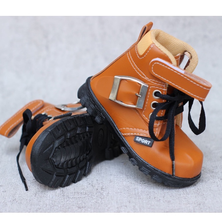 Sepatu anak laki laki sepatu anak boots unisex modis kekinian sepatu anak casual 1-3 thn