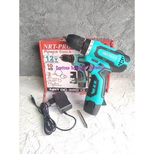 NRT PRO DC 320 12V Bor Cordless Baterai Cas 10 MM 12 V DC320