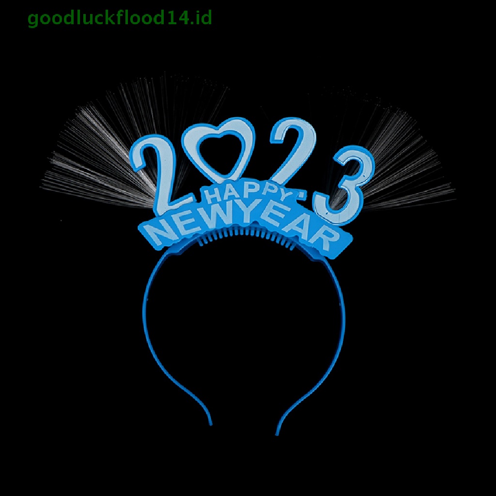 [GOOGFOUR] 2023ikat Kepala Happy New Year Glowing Hiasan Kepala Tahun Baru Anak Props Gift [TOP]