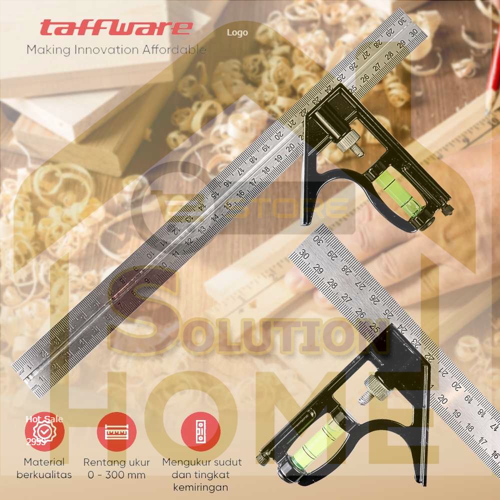 

HSS TOOLS - Taffware Mistar Penggaris Siku Tukang Multifungsi - ZEAST