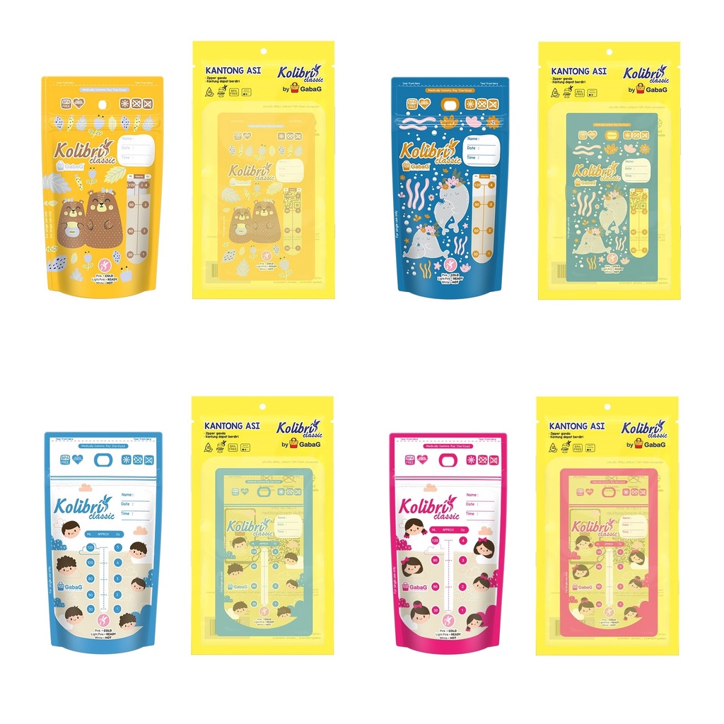 Gabag Kolibri Classic 120ml Kantong ASI Breastmilk Bags