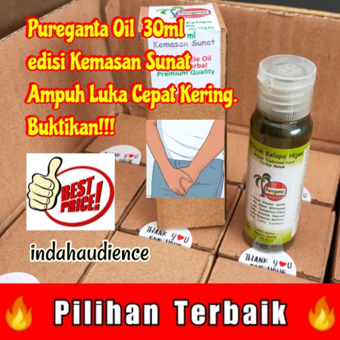 Jual Obat Luka Sunat (Khitan) Cepat Kering Pureganta Oil Kemasan Sunat