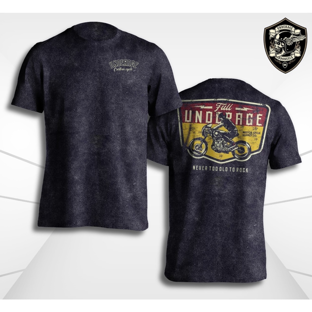 DFR Underage T-Shirt Custom Cycle | Kaos Motor