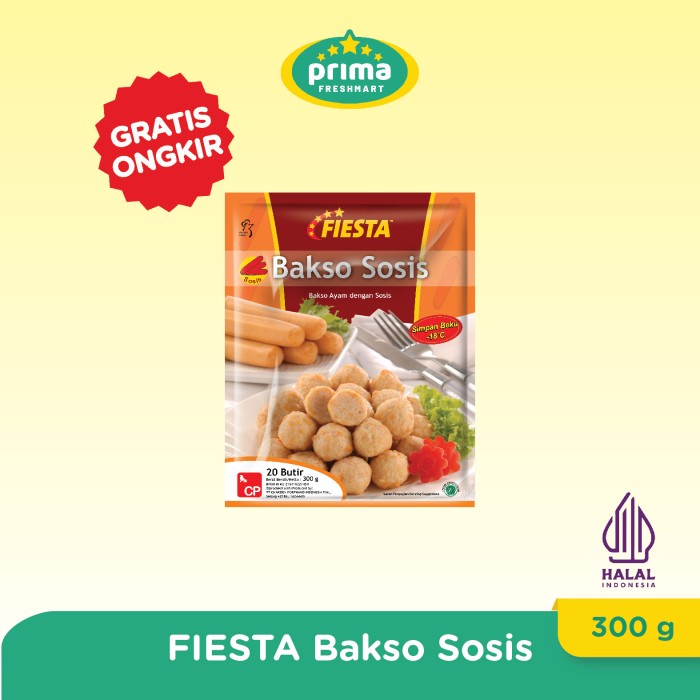 

⭐BISA COD⭐ Fiesta Paket Baso Sosis Makanan Instan 300 G (2 Pcs)
