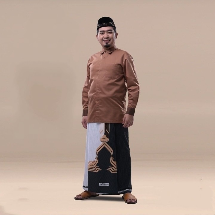 Sarung Rabbani Palestine Warna Hitam Putih Original 100% Terbaru Kain Sholat Motif Palestina Dewasa Fashion Muslim Ori Official Store