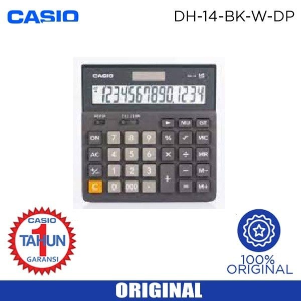 

KALKULATOR CASIO DH-14 (CALCULATOR MEJA DESKTOP KANTOR ORIGINAL DH 14) #ORIGINAL