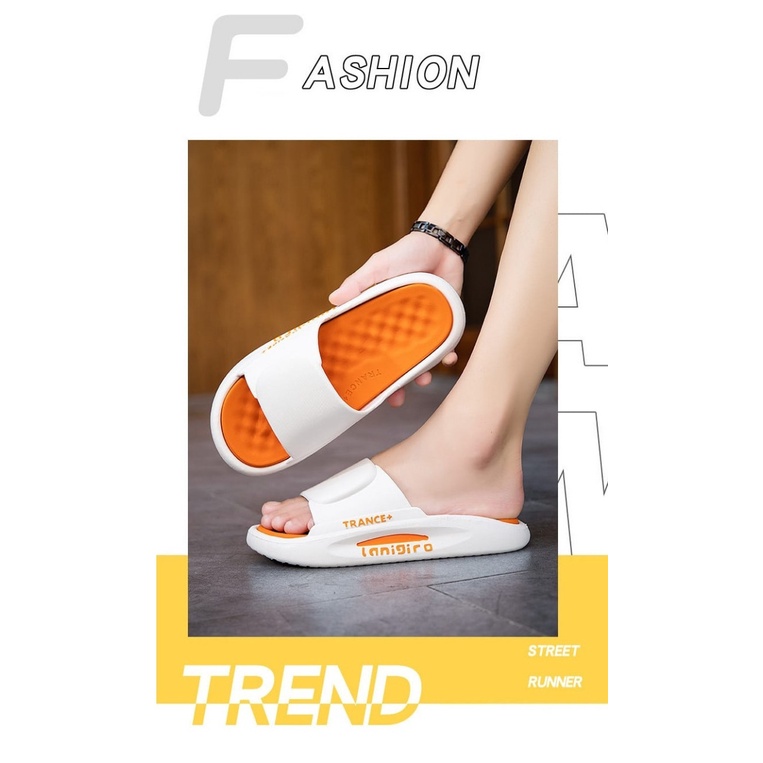 (8721) SANDAL TRANCE SLIP ON/ SENDAL UNISEX TEBAL DAN EMPUK