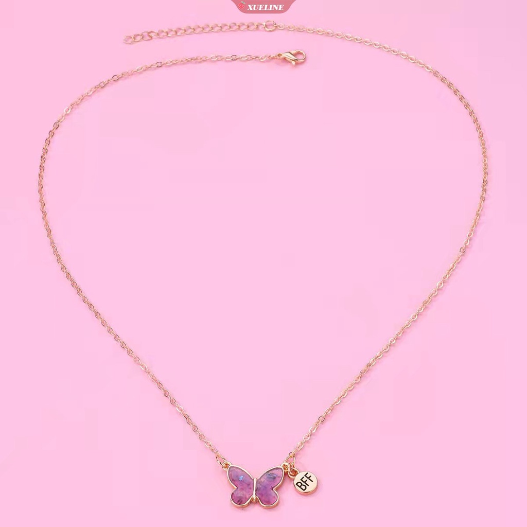 Populer magic Mempesona Kupu-Kupu Perhiasan resin Kalung Indah Misteri epoxy resin Kupu-Kupu Liontin Gadis Kalung Perhiasan [ZXL]