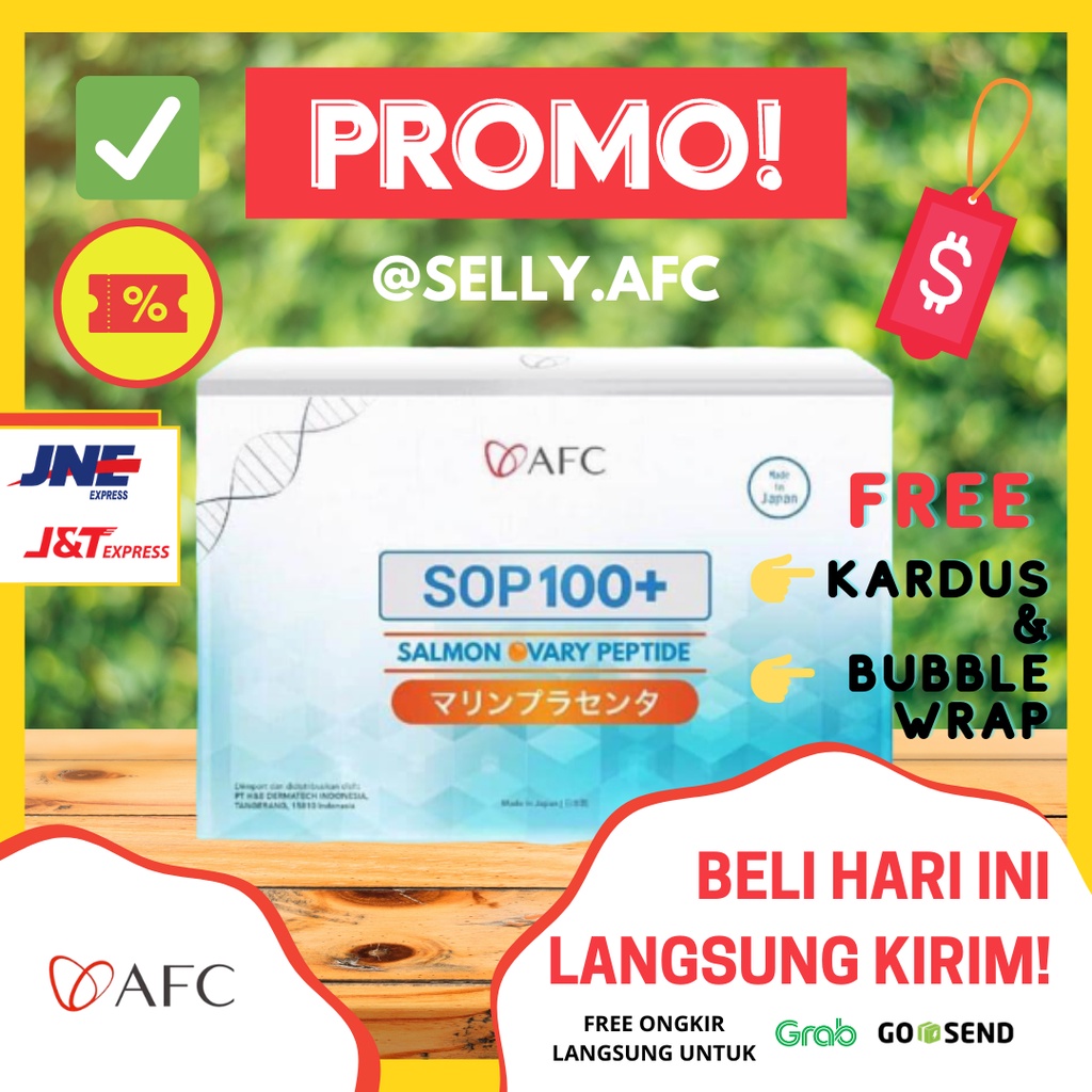 AFC SOP100+ ORIGINAL MADE IN JAPAN 1 box isi 28 sachet MURAH