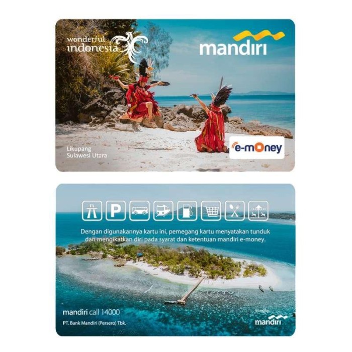 Kartu Mandiri E-Money Edisi Wonderful Indonesia - Likupang #Original