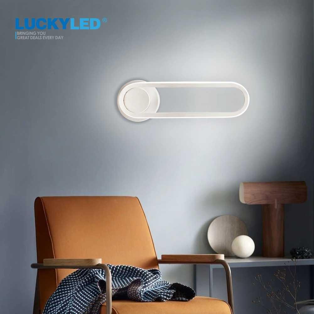 LUCKYLED Lampu Dinding Hias 330 Rotation Wall Lamp 12W Neutral White - 8337