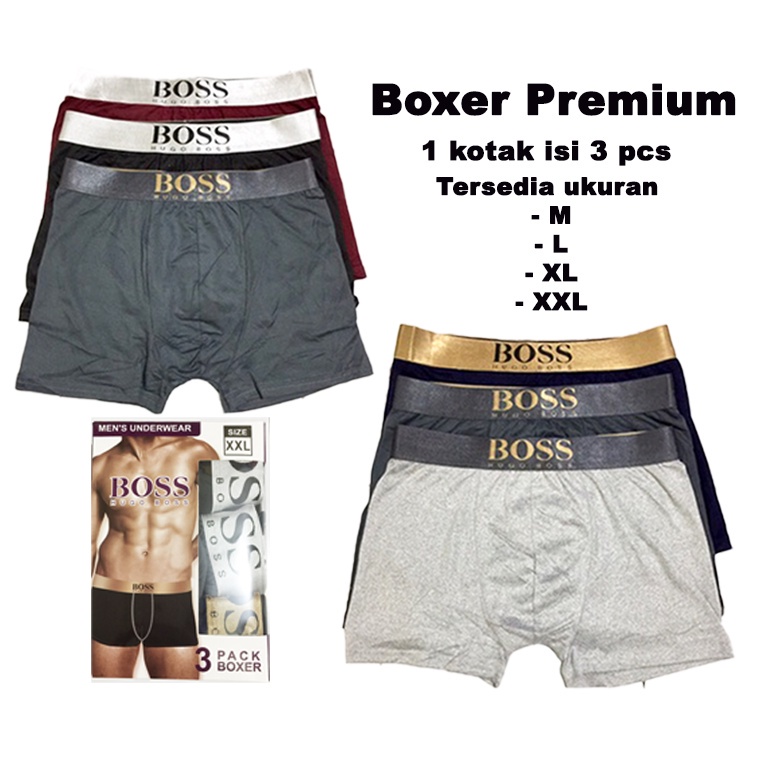 PROMO!! 3PCS - Celana Dalam Pria Boxer | CELANA PENDEK LAKI LAKI | BOXER MOTIF DEWASA | KOLOR PRIA IMPORT PREMIUM