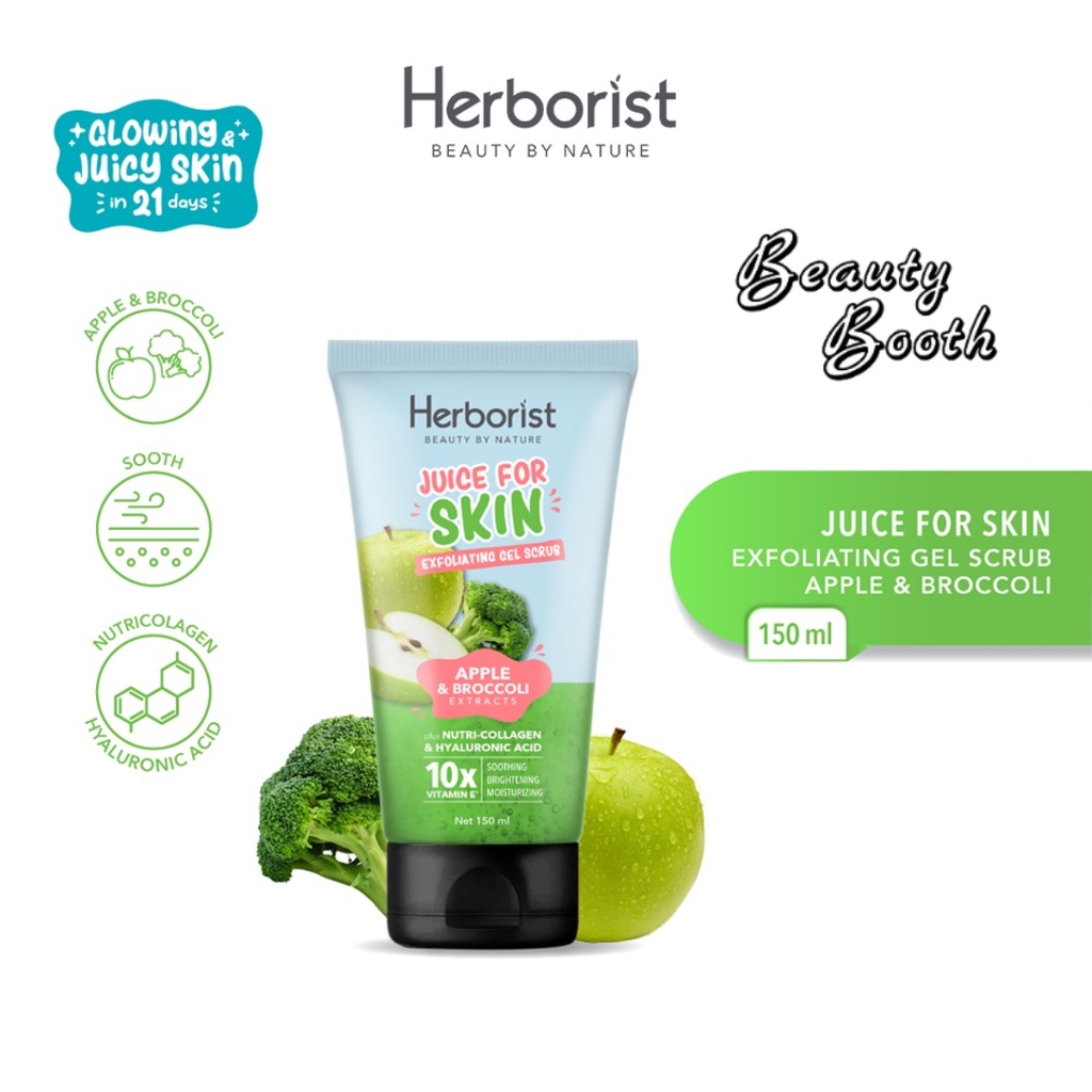 HERBORIST Juice For Skin Exfoliating Gel Scrub 150ml Body Scrub Gel