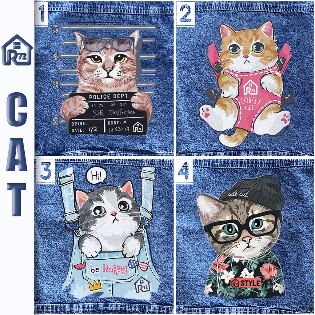 Jaket Jeans Anak Oversize - Gambar Karakter Lucu