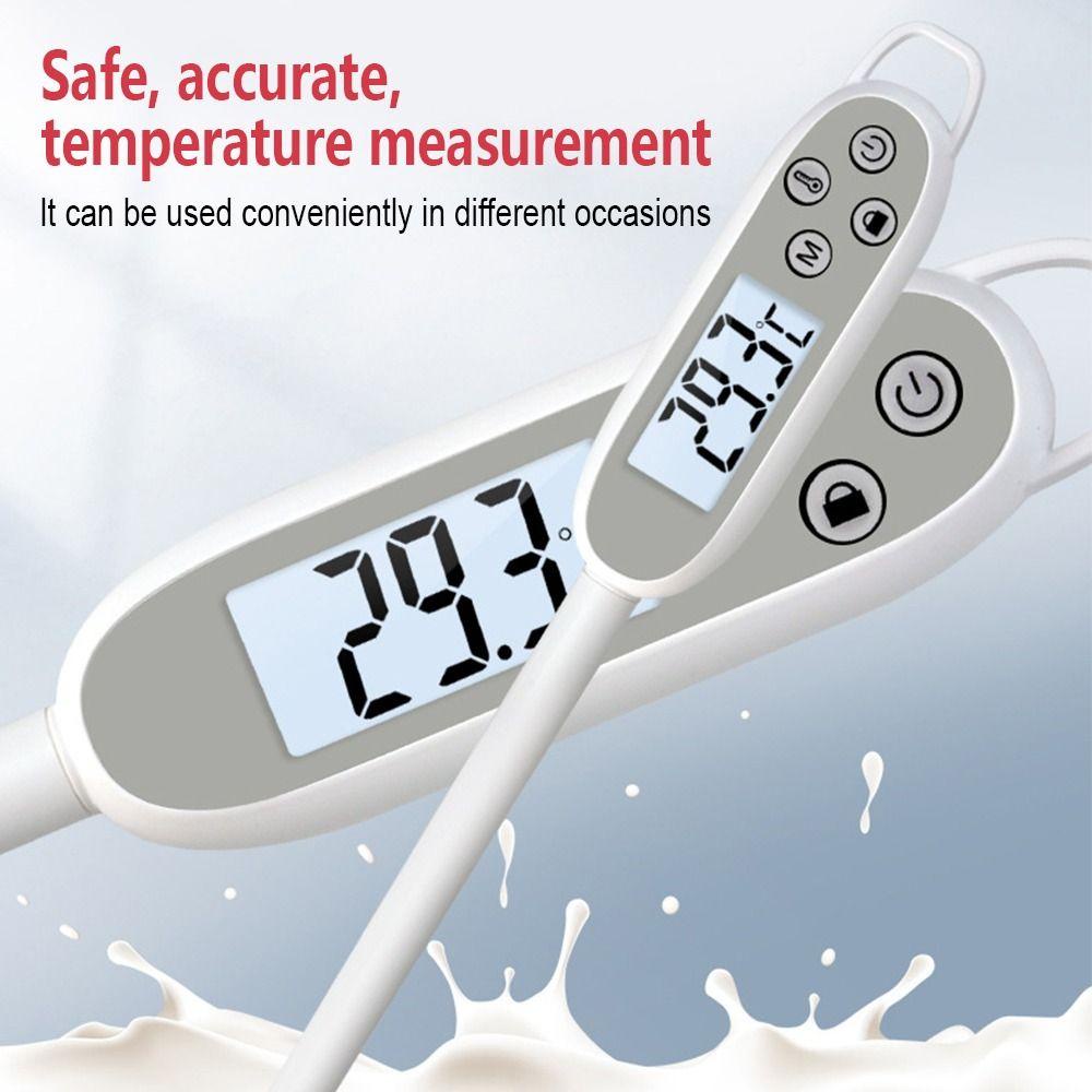 Solighter Termometer Makanan Digital Anti Air Barbekyu Alat Masak Untuk Daging BBQ Makanan Minyak Dapur Pengukur Suhu