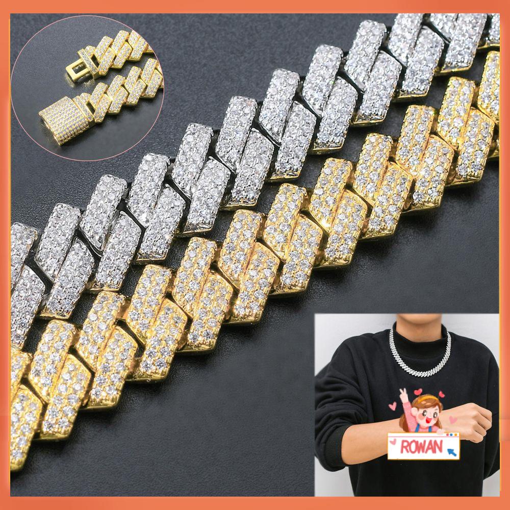 R-bunga Kalung Baru Mewah Shiny Fashion Necklace Hip Hop