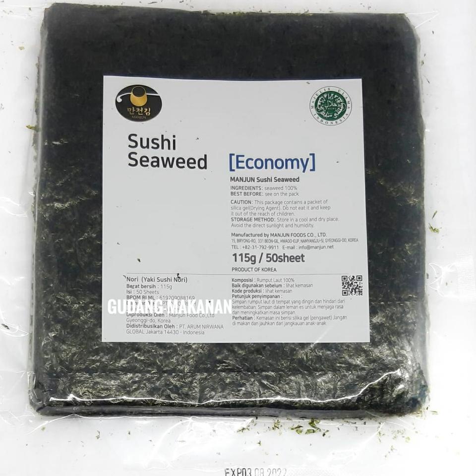 

[PRODUK 99Q00] Manjun Yaki Sushi Nori Economy Grade 50's RIQ