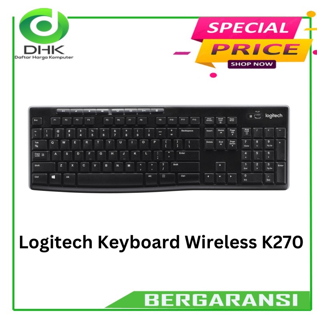 Logitech Keyboard Wireless K270 - Wireless Keyboard k 270