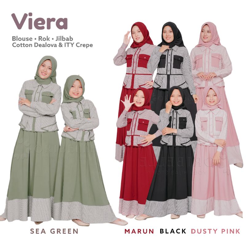 Viera by Oribelle/setelan muslim anak perempuan/stelan anak tanggung/perempuan/baju muslim remaja pe