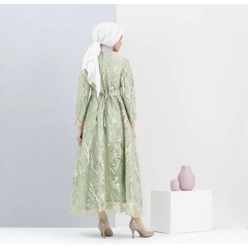 Zazzu Dress by Dealova_id warna PALE GREEN