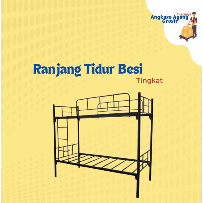 RANJANG TIDUR BESI Ranjang Tingkat Ranjang Besi Bunk Bed