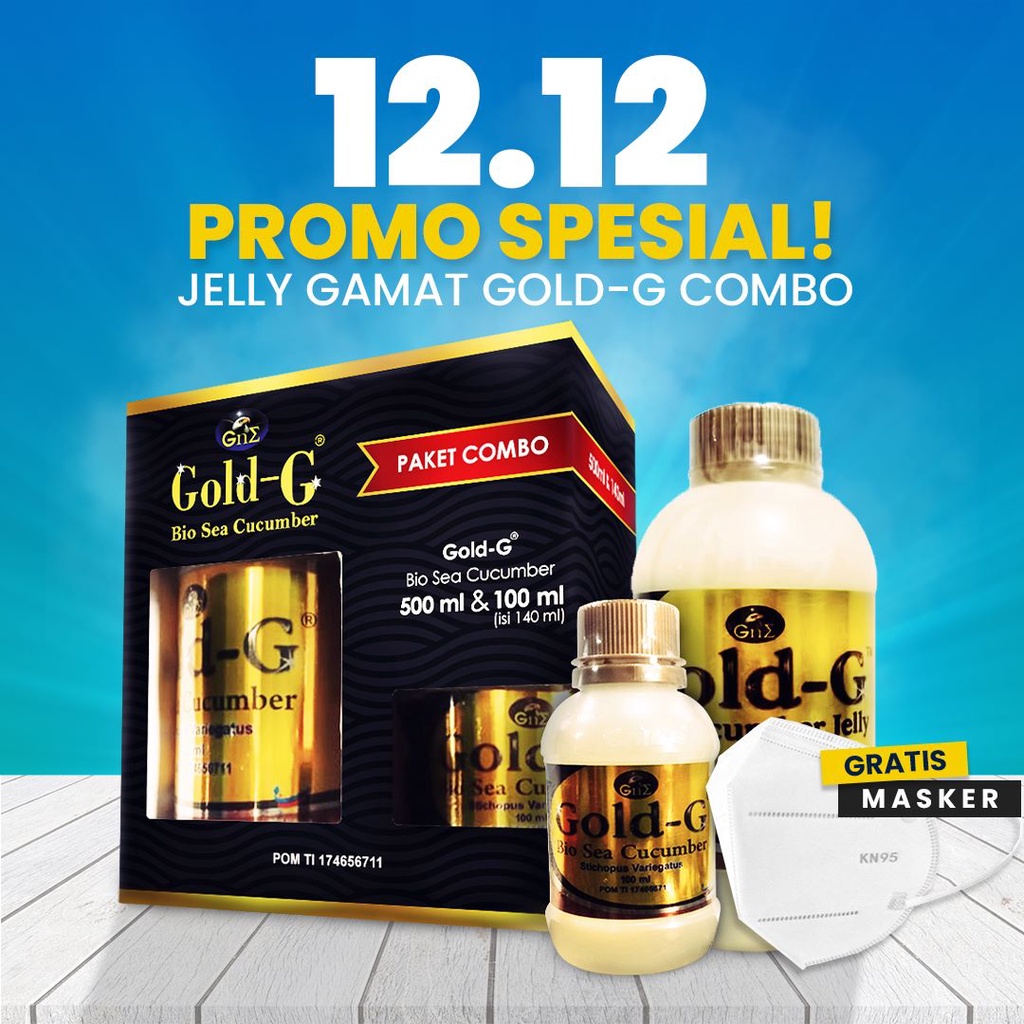 Gold G 500 ML Free Satu Botol 100Ml