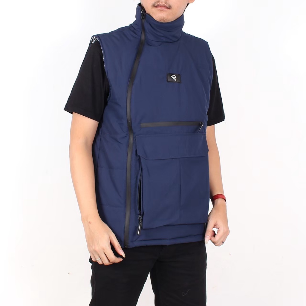 Rompi Cargo Lapangan body VEST - Rompi Cagoule Pria - Rompi Body Vest Depan