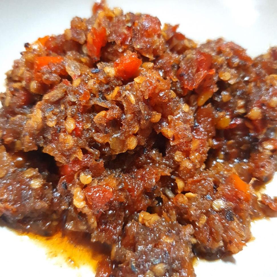 

(Etalase)-T11X➸| Sambal Roa Asap Manado Tanpa MSG - Sambel Ikan Roa Pedas 200 gram bisa cod