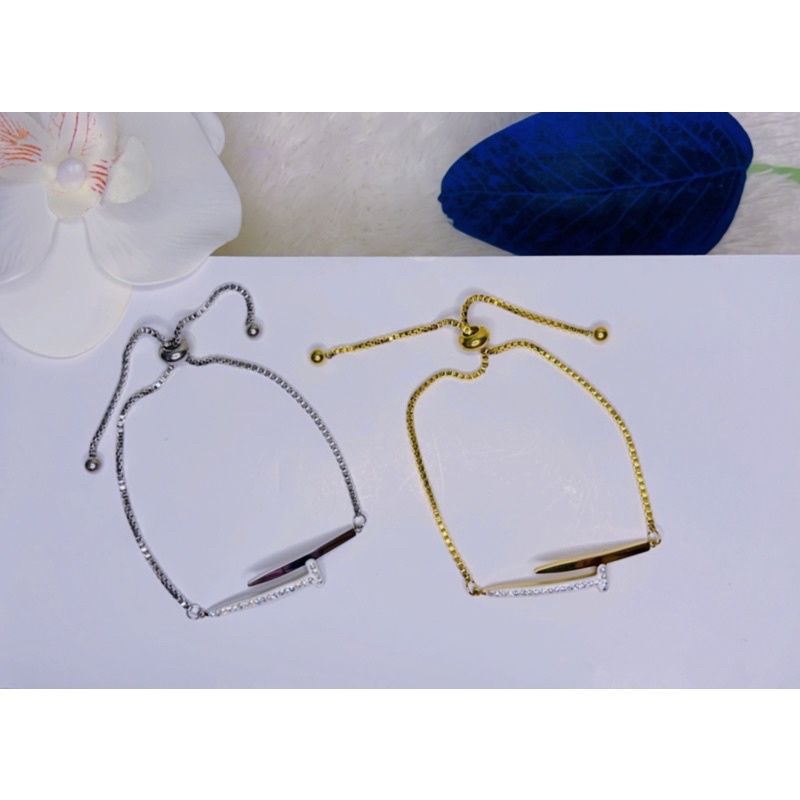 Gelang Serut Paku Titanium