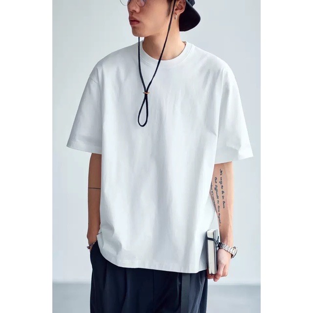 Kaos Polos Oversized Lengan Pendek Cotton Combed 24s