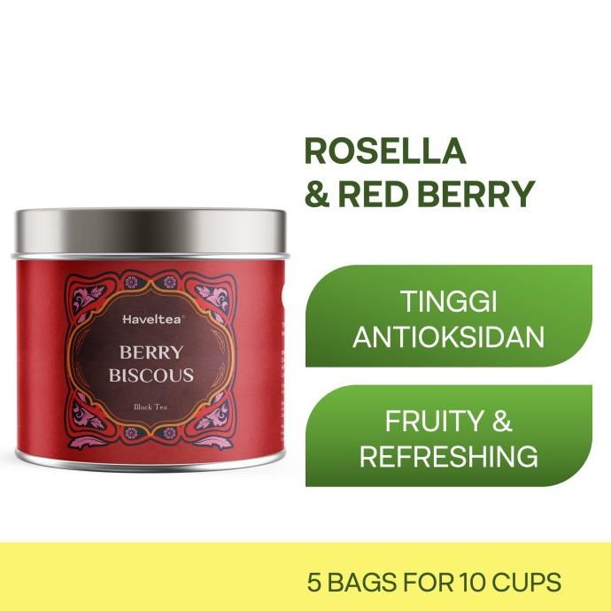 

BERRYBISCOUS | Mini Tin | Haveltea | Fruit Tea | Berry Hibiscus