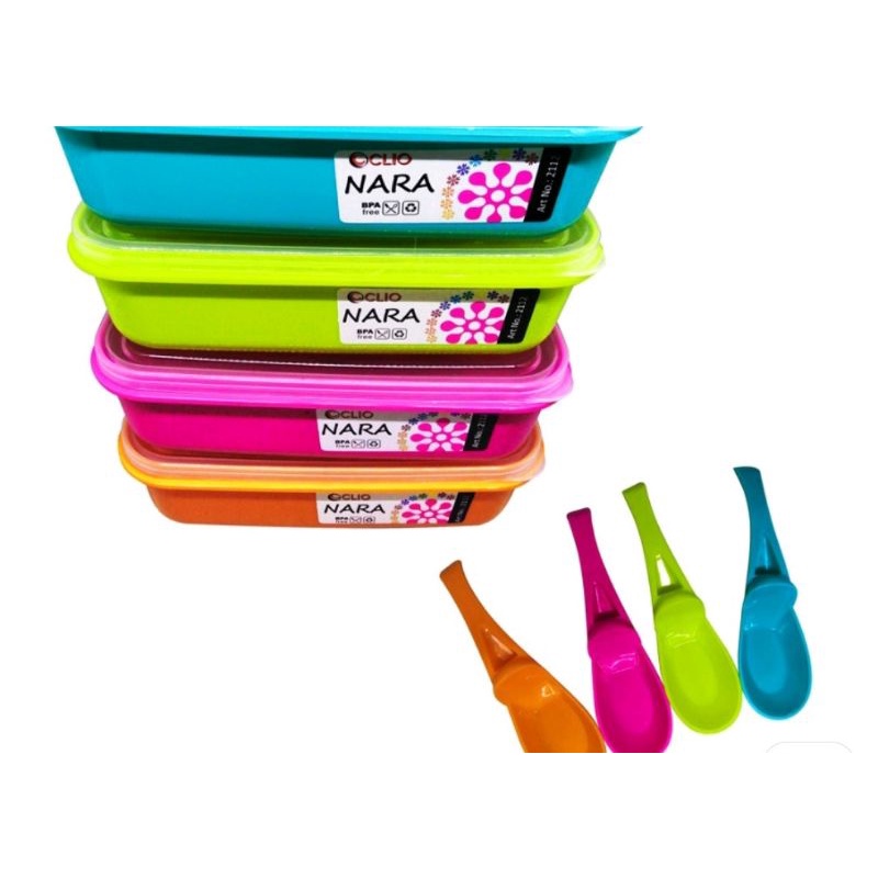 Jual Lunch Box Plastik Tepak Makan Plastik Clio Nara Shopee Indonesia