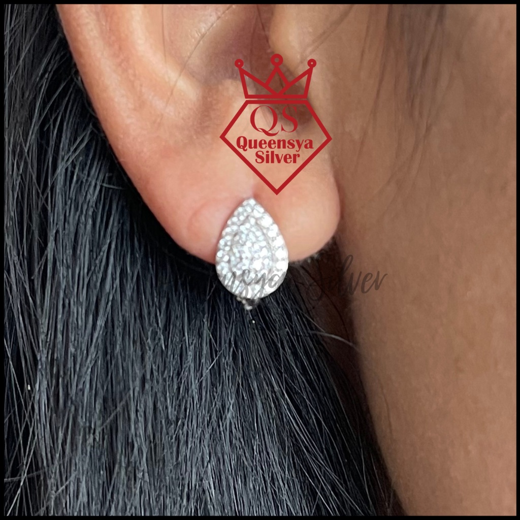 Anting Perak | Anting Jepit Perak Lapis Emas Irene Queensya Silver