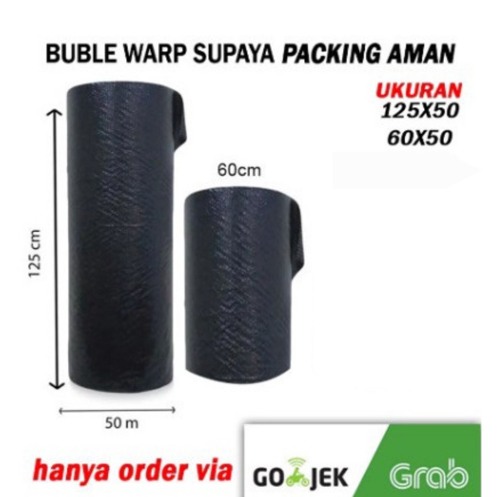 

BUBBLE WRAP PROMO UKURAN 125CM X 50meter - HITAM