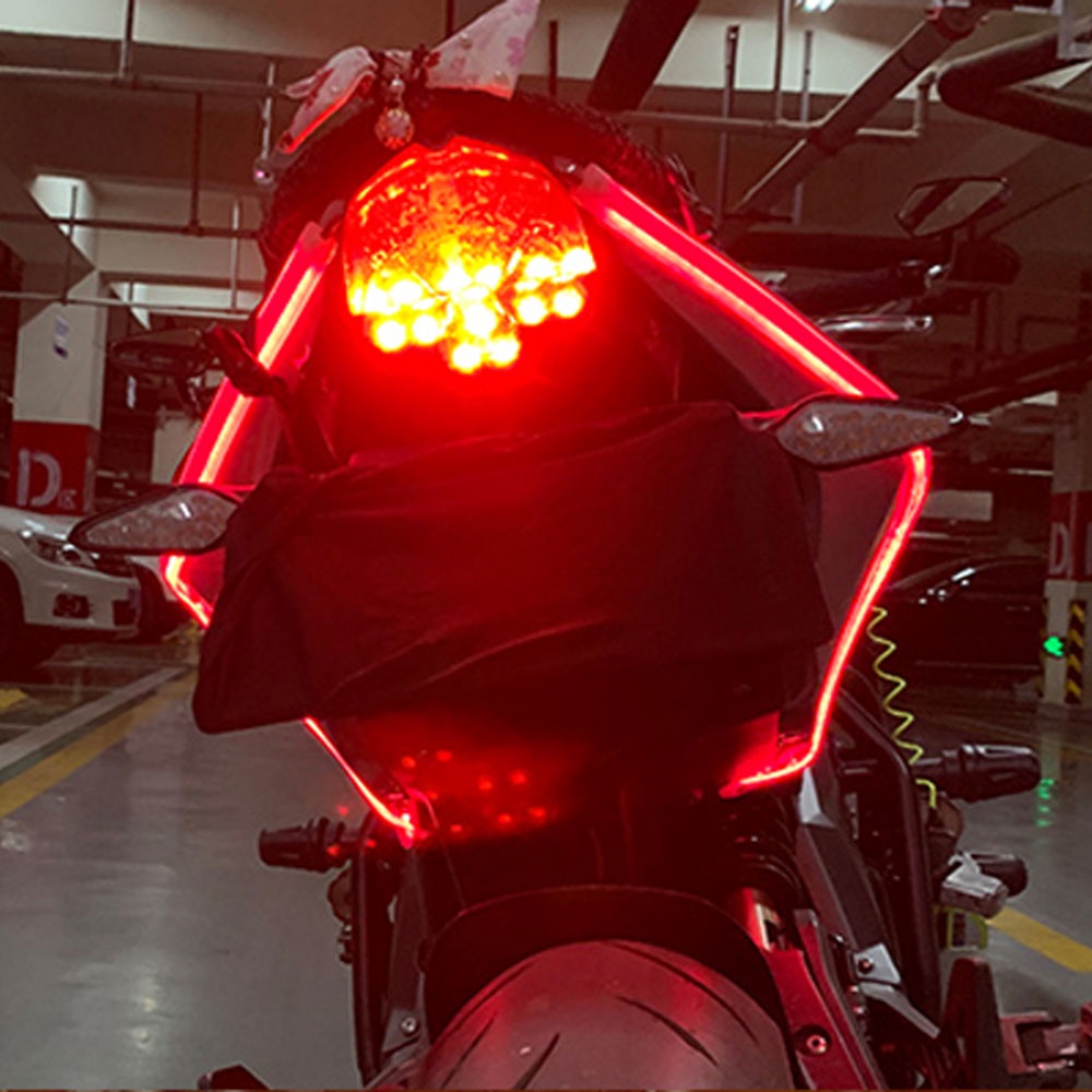 Belakang Sepeda Motor Lampu Rem Flash RGB 9 LED 1157 BAY15D Mobil Mengubah Lampu 1156 BA15S 12V