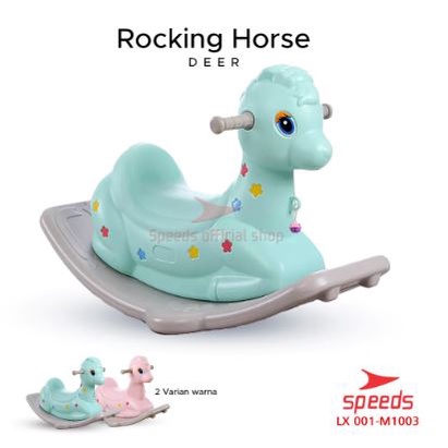 SPEEDS Kuda Kudaan Mainan Anak Jungkat Jungkit Rocking Horse Bahan HDPE Ride On |Aman dan Awet| M1003|