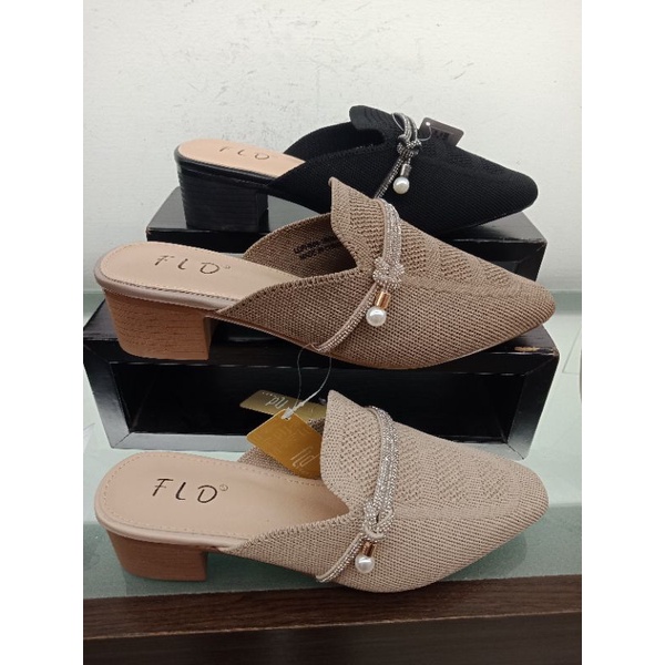 SANDAL RAJUT  WANITA SELOP  HEELS FLD LADIES ORIGINAL